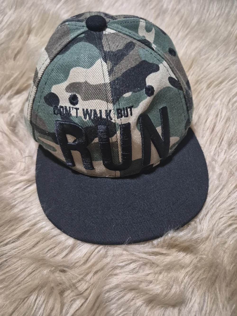 Camouflage Flat Brim Snapback Hat